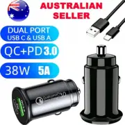 Universal Dual Port Car Cigarette Lighter Socket Adapter Q.C.+PD 3.0 5A