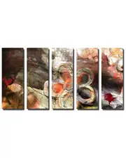 Ready2HangArt Painted Petals XV Wrapped Canvas Wall Art by Tristan Scott