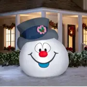 8.5 Ft GIANT FROSTY THE SNOWMAN HEAD Inflatable Christmas Airblown Lighted Yard