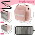 Travel Makeup Bag with 4 Removable Pouches Large Travel Makeup Case for xiSnH