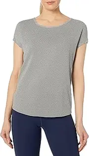 [Calvin Klein] Performance Women's T Sleeve Top with Keyhole Split Back