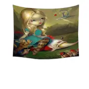 Alice and the Bosch Birds Tapestry