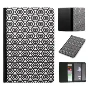PASSPORT ITINERARY ORGANIZER|GEOMETRY HEXAGON COOL PATTERN