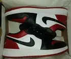 Air Jordan 1 Low (GS) 'Bred Toe' Gym Red/White-Black 553560-612 Size 4Y