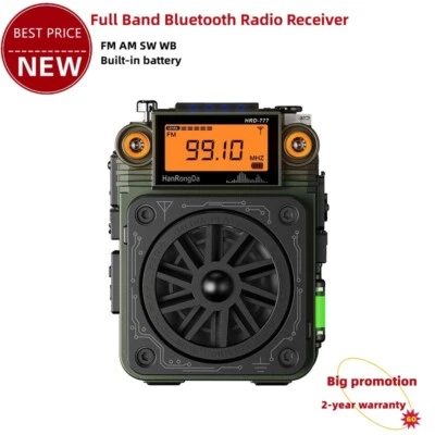 HRD-777 Bluetooth Radio Receiver Full Band FM AM SW WB w/ Fingertip Gyroscope t1