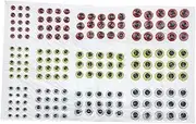 yuksok 183 Pieces 3D Holographic Fishing Lure Eye Sticker for Fly Tying Lure Crafts