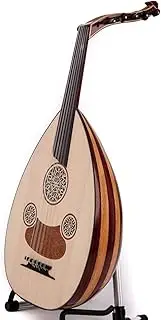 Professional Turkish Oud made of Flame Plain wood & Padouk wood - with Soft case & Kurschner strings installed