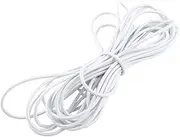 5mm 10mm Black Strong Elastic Bungee Rope Shock Cord Tie Down for Replacement, Repair & Outdoors, 5mm10M(Blanco)