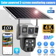 10X Zoom Smart IP Camera WIFI Outdoor CCTV 1080P HD PTZ Home Security IR Solar