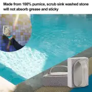 Pool Cleaner Tile Scrubber Bricks Set with Handle Hand-held Pumice Stone