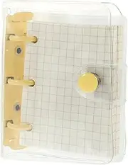 HAPINARY Transparent Cover Mini Notepad Compact Creative Notebook for Daily Use for Recording Messages Plans and Inspiration Lightweight and Stylish Design
