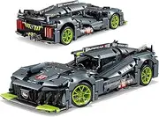 Besswin Remote Control Building Block Car, Supercar Building Blocks Assembly Kit with Powerful Motor, 1:14 Scale Sports Car Model,Rechargeable Power Car Toy Gifts for All Car Fans Age 6+(1280 Pieces)