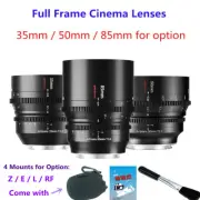 7artisans 35mm 50mm 85mm T2.0 Long Focus Cinema Lens for Sony E Leica L Nikon RF
