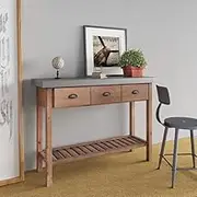 Console Table 110x35x80 cm Solid Wood Fir Home Accent