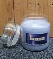 Yankee Candle STORM WATCH Fresh Scent 14.5oz Jar Original Label Retired RARE