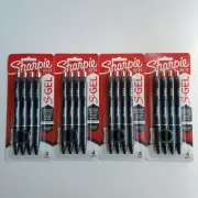Sharpie S-Gel Black Gel Pens Med. Point (0.7mm)4 count X (4 packs) 16 Pens total