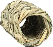 Grass Tunnel Toy - 14.5 x 8 cm (5.7 x 3.1 inches) Reed Grass Toy | Hamster Grass Tunnel Rabbit Tunnel Hideaway, Rabbit Hideaway Grass Bunny Grass House Chew Toys Hideaway Grass Tunnel Toy