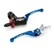 ASV Blue F4 Model Clutch + Brake Lever Pro Pack For Honda TRX450ER ES 2006-14