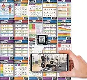 Muscle Building,Body Conditioning & Exercise Equipment Fitness Posters-Set of 20 Gym Workout Chart|Laminated Exercise Posters|Size-594mmx420mm(A2)