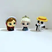 FROZEN SET OF 3 ANNA ELSA OLAF W/ CANE SERIES 5 DISNEY DOORABLES MINI FIGURE 1"