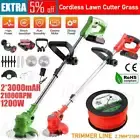 88V Cordless Grass Trimmer Lawn Electric Whipper Snipper Strimmer With Battery