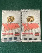(2) 1994 Fleer Ultra X-MEN Trading Cards SEALED Packs - Unopened Lot