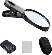 Phone Rear Camera Selfie Mirror with BT Remote Co rol for Selfie Vlog Live Stream