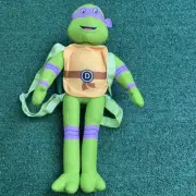 Nickelodeon Teenage Mutant Ninja Turtles Donatello Backpack Plush NWT