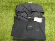 Ralph Lauren RLX Womens Athletic Hoodie Golf Pullover NGLA Logo Navy Blue Large