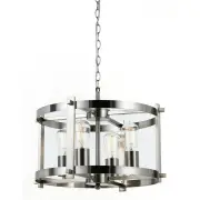 Finley Modern Pendant Hanging Lamp Light Metal Nickel