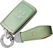 ontto Car Key fob Cover Fit for Renault Arkana Megane Espace Scenic Laguna koleos Clio Master Bus Zoe Smart Key case keyless Entry TPU Key Shell Key Holder Keychain Accessories Green