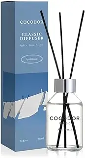 COCODOR Classic Reed Diffuser/April Breeze / 100ml / Fragrance Scent Essential Oil Stick Diffuser Set for Bedroom Bathroom Home Décor