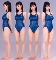 1/8 Scale Swimsuit Teenage Girl Resin Figure Anime Girl Model Kit 1 Figure