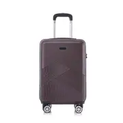 SwissTech Alpine 43L/56cm Carry On Suitcase Luggage Travel Trolley Bag Coffee