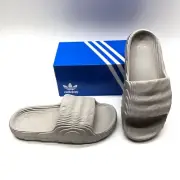 Adidas Adilette 22 HQ4670 Light Brown Beige Slides Sandals Shoes Mens 8 Womens 9