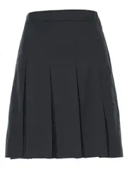 Snr Charcoal Pleated Skirt