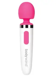 Bodywand Silicone Massager Waterproof Mini 2.0 USB Rechargeable Pink/White Wand