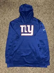 Nike Royal New York Giants Circuit Logo Essential Performance Pullover Hoodie