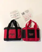 Trader Joe's Micro Totes w/ Foldable Grocery Bag - LIMITED EDITION - Lot of 2