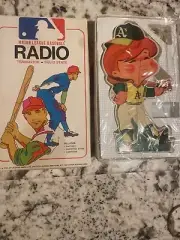 1970 major league baseball transistor radio A's in sealed packag