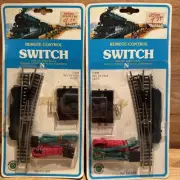 Bachmann N Scale Remote Control Switches Left & Right Track - Vintage Sealed NOS