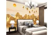 3D Golden Deer Goose WC812 Wall Murals Wallpaper Murals Self-adhesive Vinyl