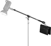 [NEEWER] Tripod Boom Arm, 35" to 61" (89 to 155cm) with 1.5kg Counterweight and Sandbag, 1/4" Screw Compatible with Softbox, Studio Light, Flash, Umbrella, Ring Light, Max Load 5kg