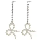 Stylish Bowknot Dangle Earrings Adornment Fashionable Piercing Ear Rings Jewelry