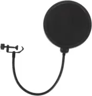 Microphone Pop Filter and Foam Mic Cover, Swivel Double Layer Sound Shield Guard