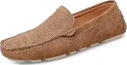 [Minishion] Boys Mens Casual Summer Shoes Slip on Perforated Breathable Penny Loafers Driver Moccasins YY006