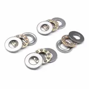 (4pcs) F6-14M 3-in-1 Plane Axial Ball Thrust Bearing 3-Parts 6mm x 14mm x 5mm