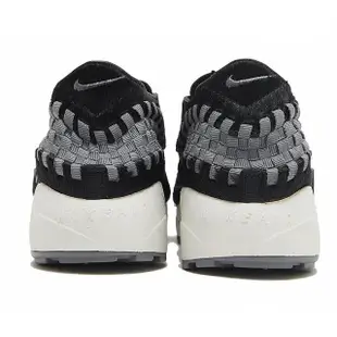 【NIKE 耐吉】Air Footscape Woven 女鞋 黑 灰 馬毛 編織 休閒鞋 經典(FB1959-001)