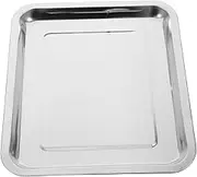 JECOMPRIS Stainless Steel Rectangular Serving Tray for Home and Restaurant Use Multi Use Grilling Pan Steaming Plate and Storage for Appetizers Salads and Dumplings Lightweight and Easy to
