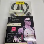 JABRA Sport Corded Stereo Headset Headphones + Mic.Great for Workouts W Case New